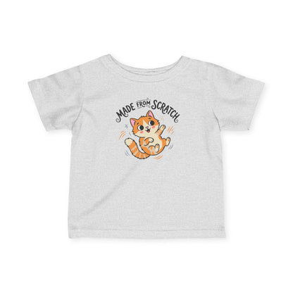 "Made From Scratch" Infant Tee — Cute Ginger Kitten Baby Shirt