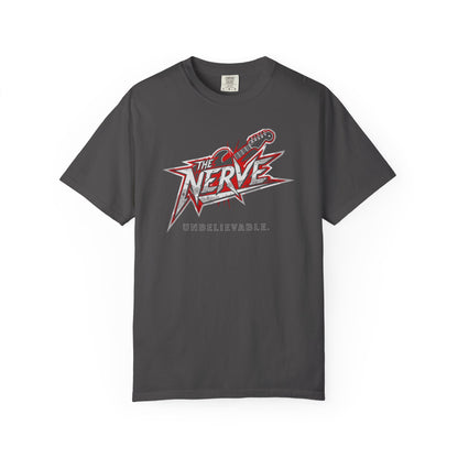"The Nerve: Unbelievable" Graphic T-Shirt — Funny Classic Rock Logo Tee