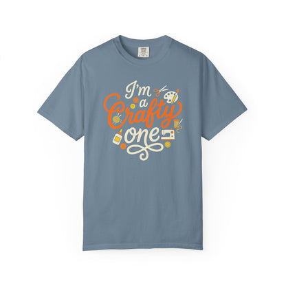 "I'm a Crafty One" T-Shirt —  Graphic Tee for Arts & Crafts Enthusiasts