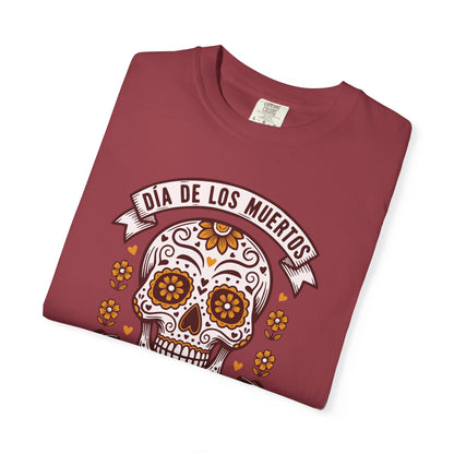 Día de los Muertos Sugar Skull T-Shirt — Floral Calavera Day of the Dead Tee