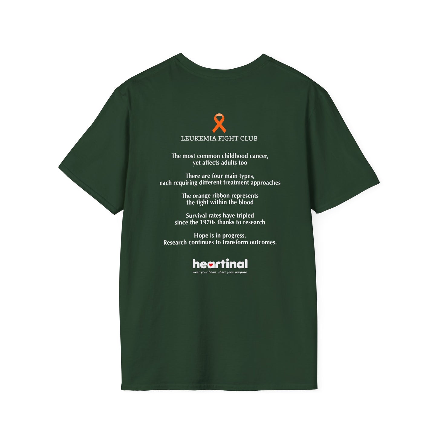 Orange Strong T-Shirt — Leukemia Cancer Fight Club Support Tee