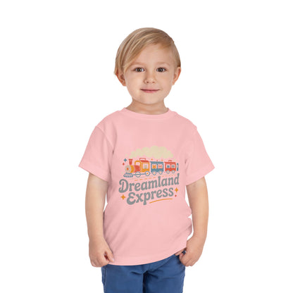 "Dreamland Express" Toddler Tee — Cute Train Kids Graphic T-Shirt