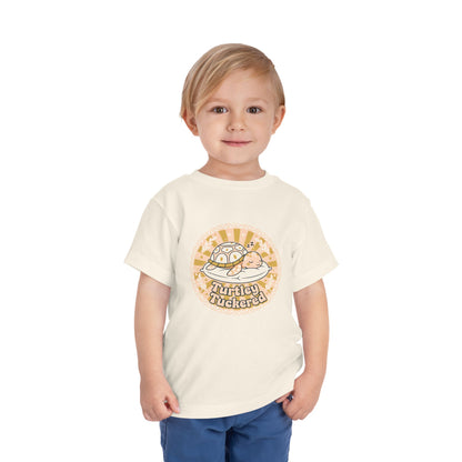 "Turtley Tuckered" Toddler Tee —  Cute Nap-Time Turtle Graphic Shirt