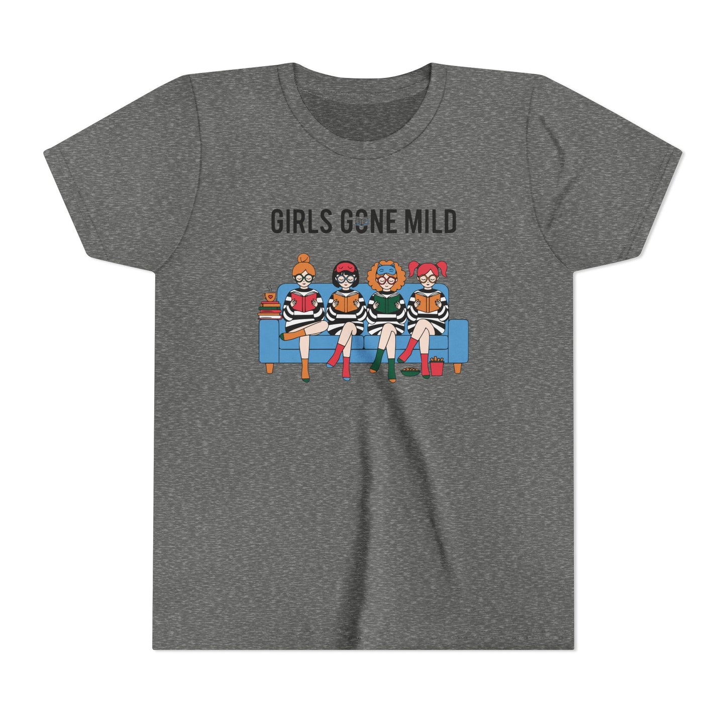 "Girls Gone Mild" Youth Tee – Cute Reading Club Graphic T-Shirt