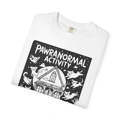 "Pawranormal Activity" Dog T-Shirt - Haunted House Fun Graphic Tee