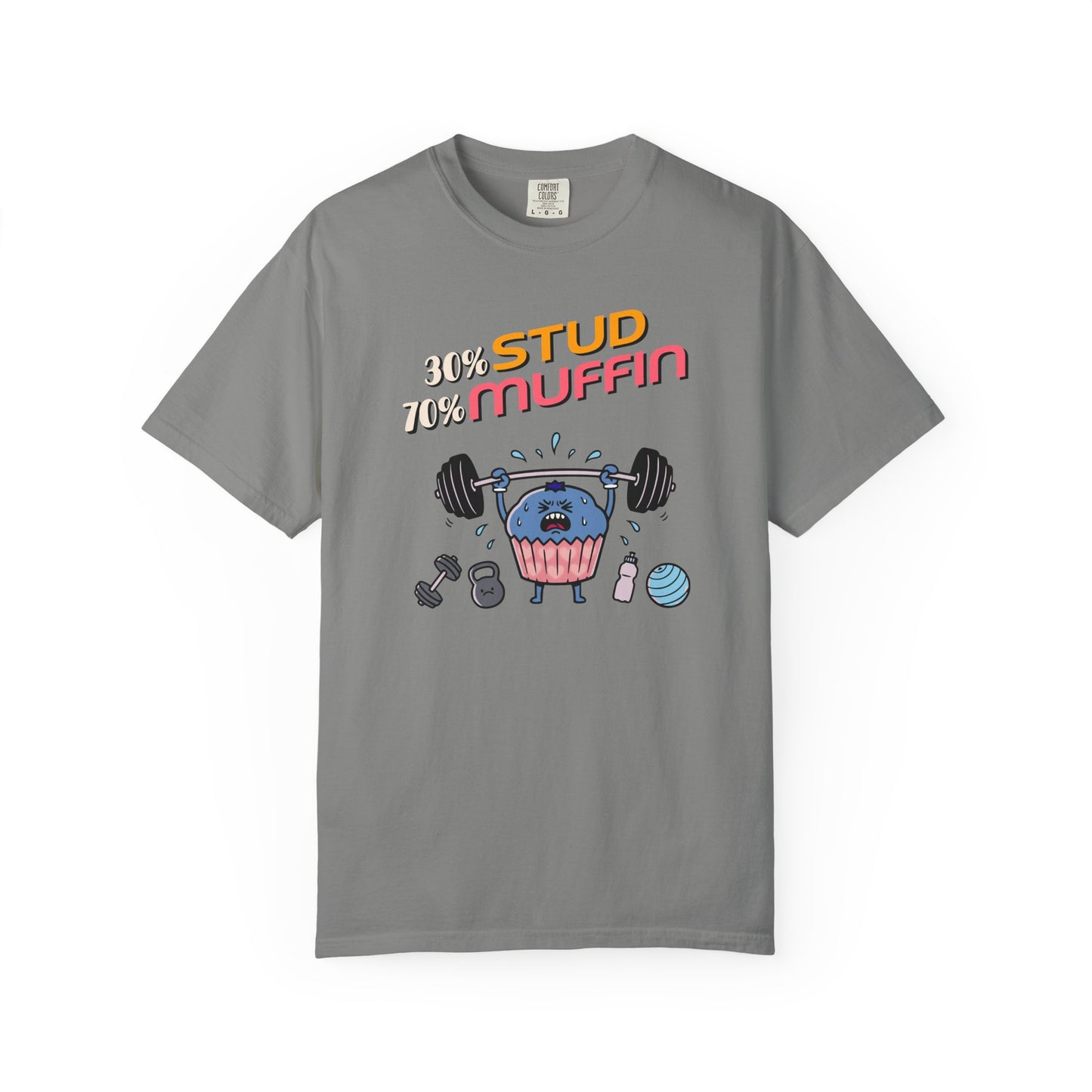 "Stud Muffin" T-Shirt — Cute Funny Gym Cupcake Fitness Design