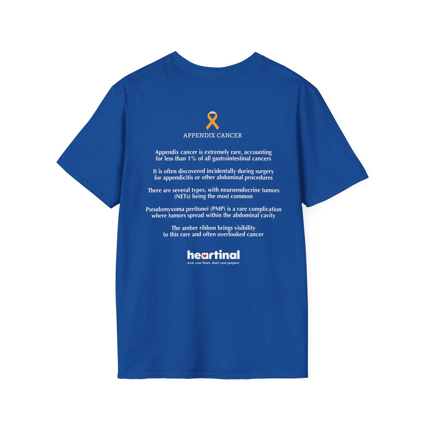 Amber Strong T-Shirt — Appendix Cancer Fight Club Support Tee