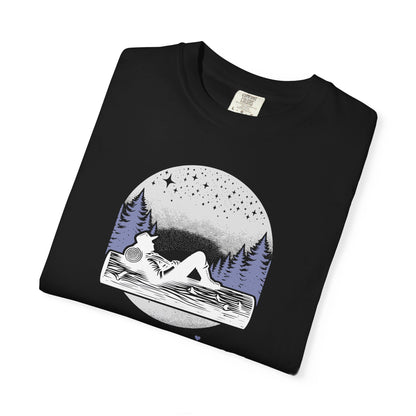 Slumberjack Campfire Graphic T-Shirt — Relaxing Night Sky Outdoor Tee