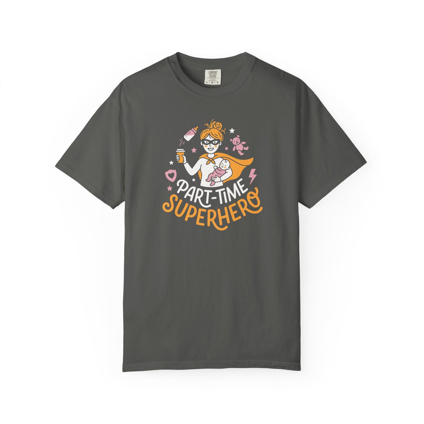 Part-Time Superhero Mom T-Shirt — Cute Nursing & Momlife Graphic Tee