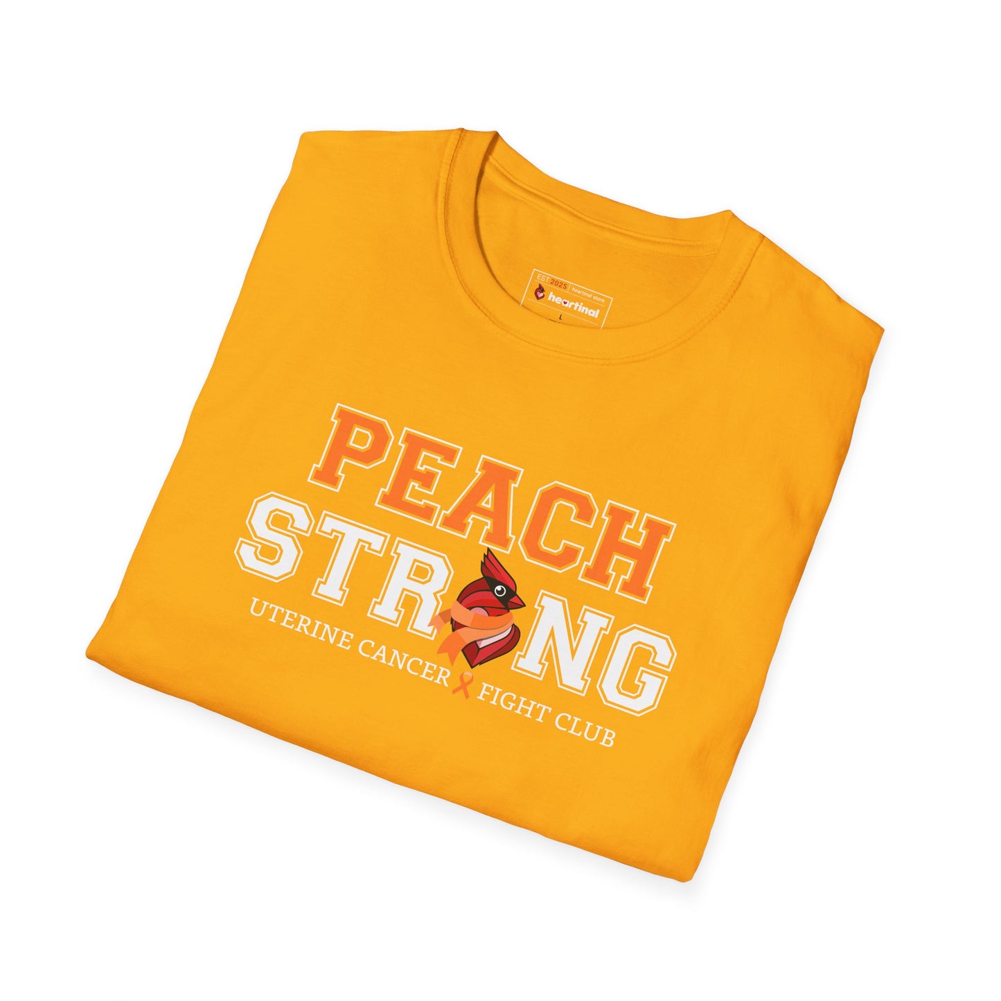 Peach Strong T-Shirt — Uterine Endometrial Cancer Fight Club Awareness Tee