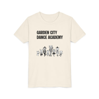 "Garden City Dance Academy" Youth Tee — Kids Dance Club Cartoon Dancers T-Shirt
