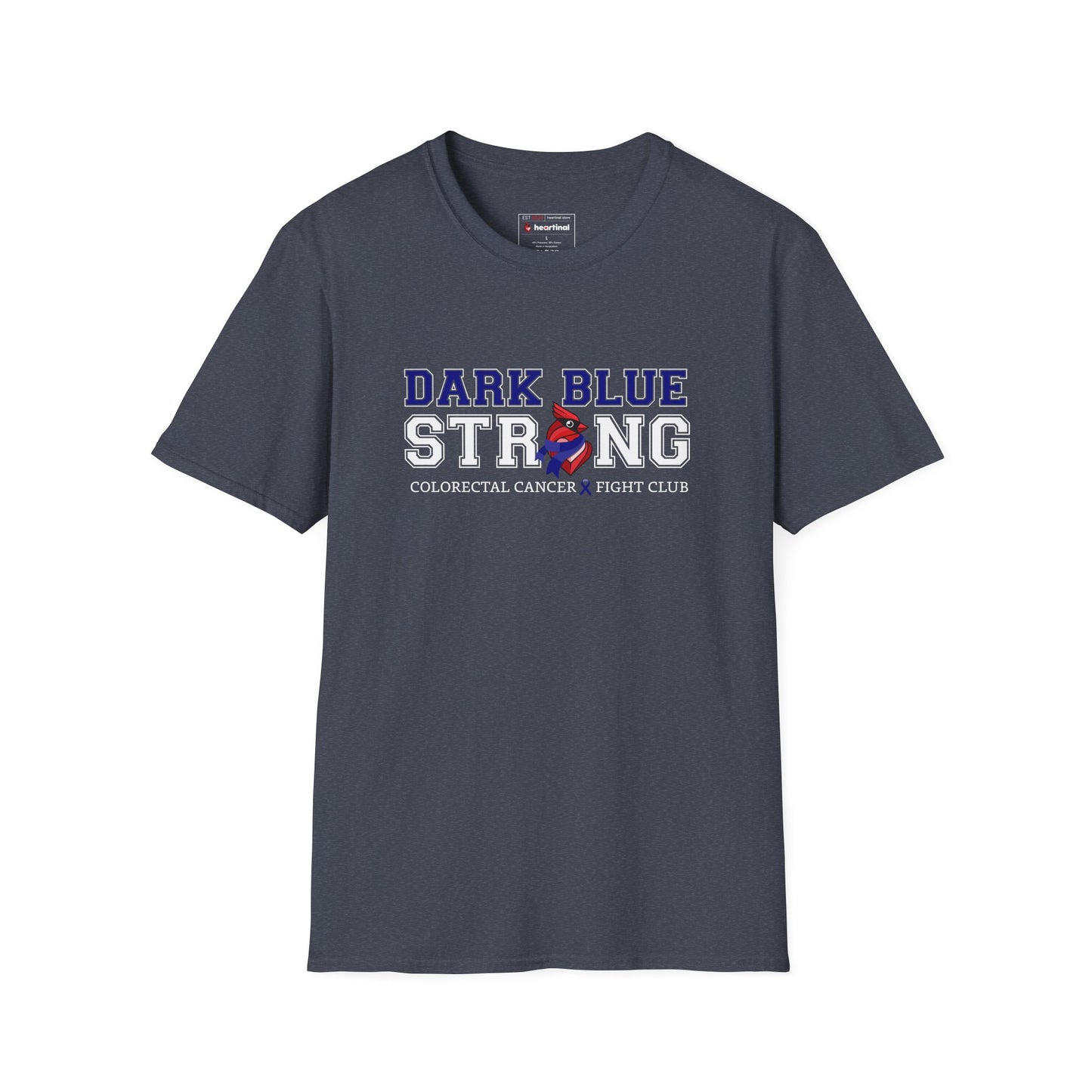 Dark Blue Strong T-Shirt — Colorectal Cancer Awareness Support Tee