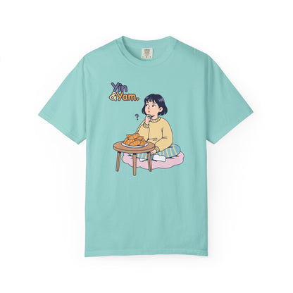 “Yin & Yam” T‑Shirt — Cute Unisex Fun Existential Snack Illustration Tee