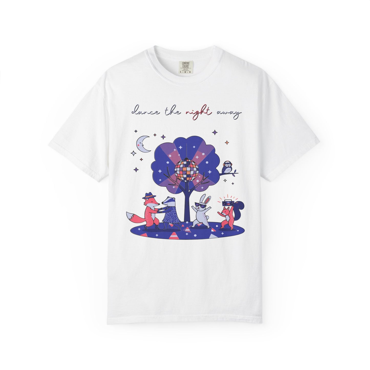 Dance the Night Away T-Shirt — Night Forest Animals Graphic Tee