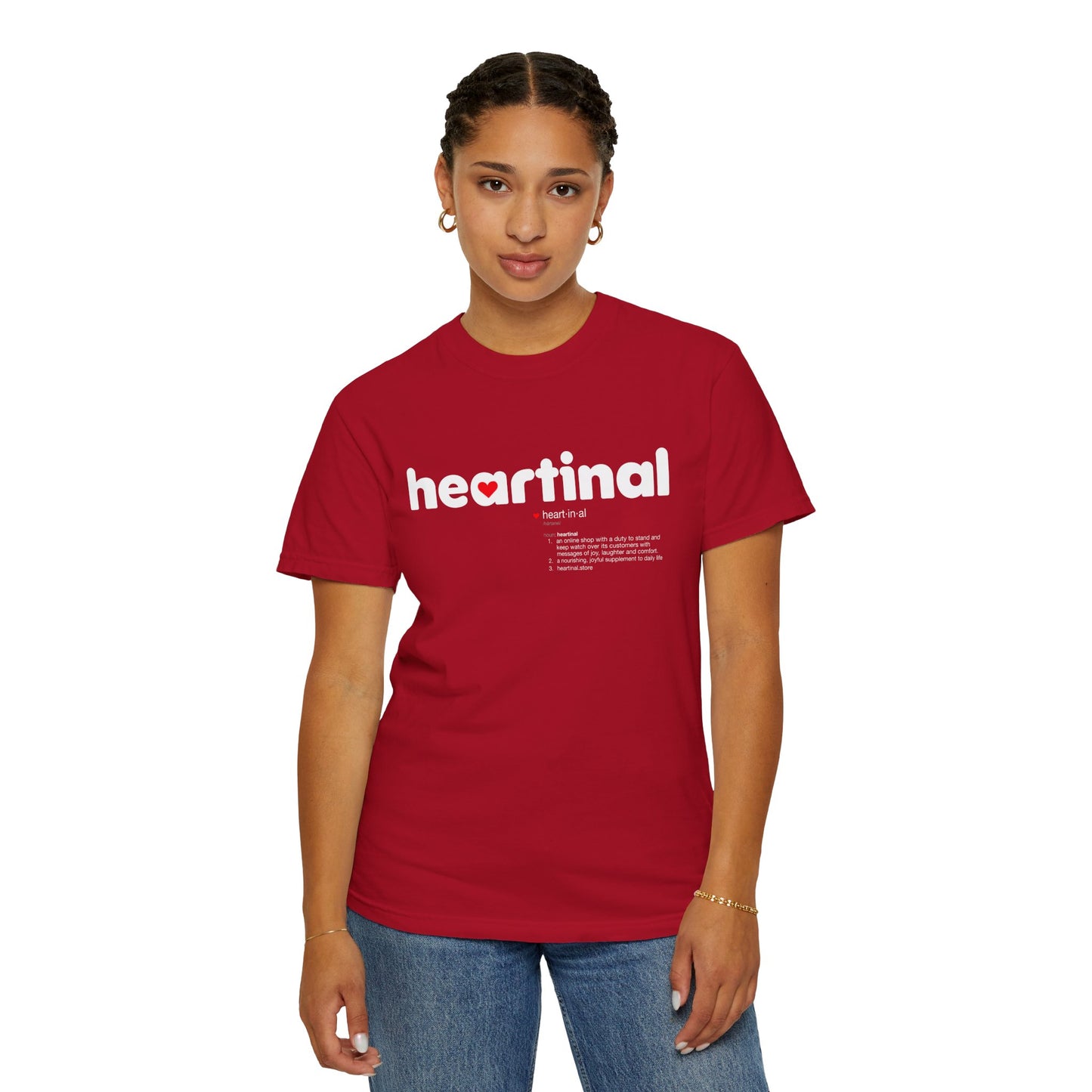 heartinal® "Heart on Your Sleeve" T-Shirt — Wordmark Logo Front with "Nutrition Facts" Back Tee
