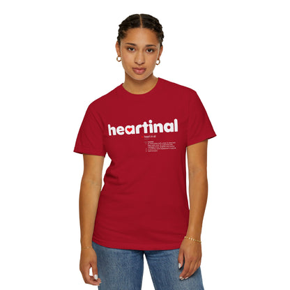 heartinal® "Heart on Your Sleeve" T-Shirt — Wordmark Logo Front with "Nutrition Facts" Back Tee