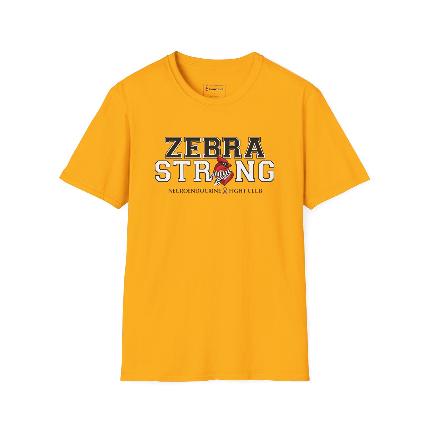 Zebra Strong T-Shirt — Neuroendocrine Cancer Fight Club Awareness Support Tee