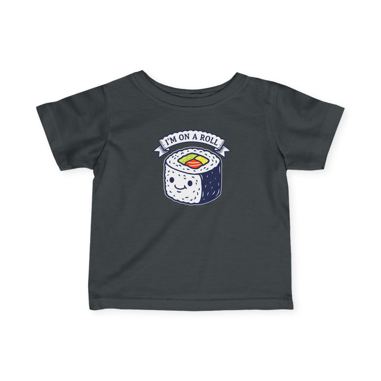 "I'm On A Roll" Infant Tee — Cute Sushi Baby Shirt