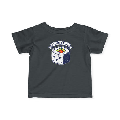 "I'm On A Roll" Infant Tee — Cute Sushi Baby Shirt
