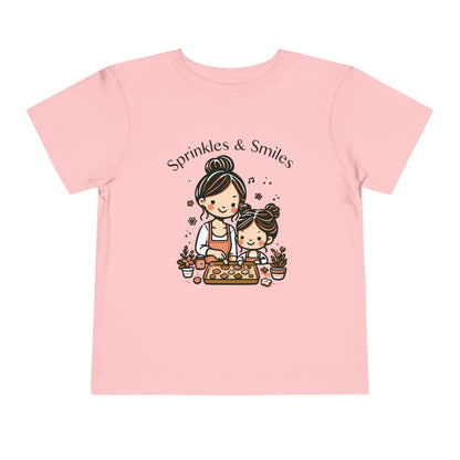 "Sprinkles & Smiles" Toddler Tee —  Mom & Me Baking Graphic Shirt