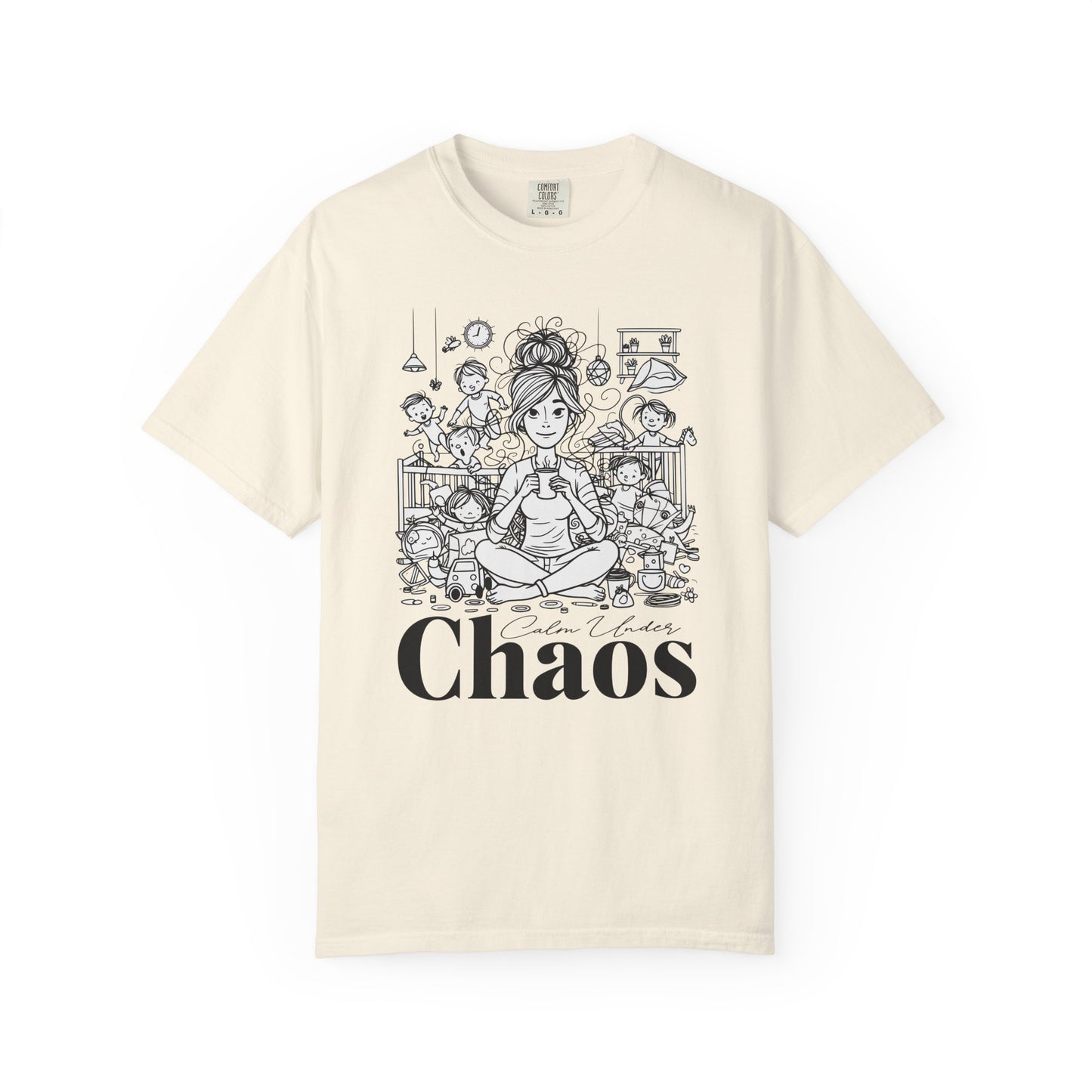 "Calm Under Chaos" T-Shirt — Mom Life Chaos Graphic Tee