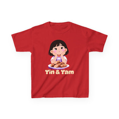 "Yin & Yam" Youth Tee — Cute Girl Sweet Potato Graphic Kids T‑Shirt