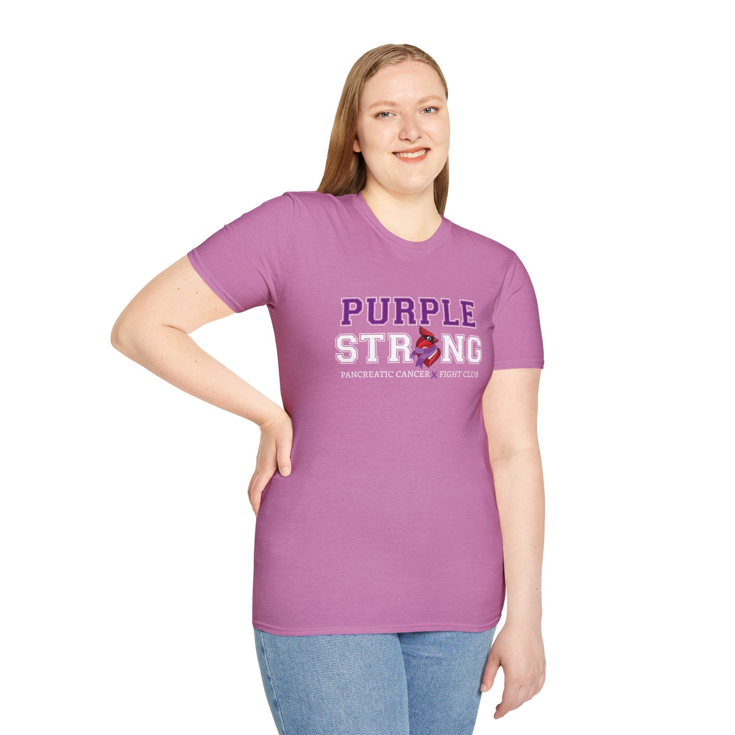 Purple Strong T-Shirt — Pancreatic Cancer Awareness Support Tee
