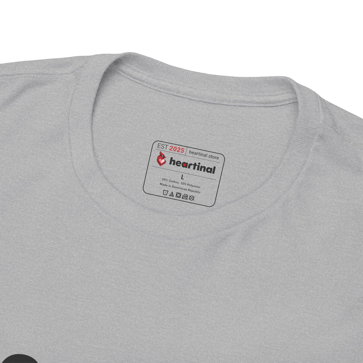 heartinal® "Heart on Your Sleeve" T-Shirt — Wordmark Logo Front with "Nutrition Facts" Back Tee