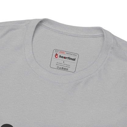 heartinal® "Heart on Your Sleeve" T-Shirt — Wordmark Logo Front with "Nutrition Facts" Back Tee