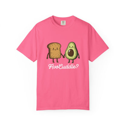 "AvoCuddle?" T-Shirt - Cute Avocado & Toast Couple Tee