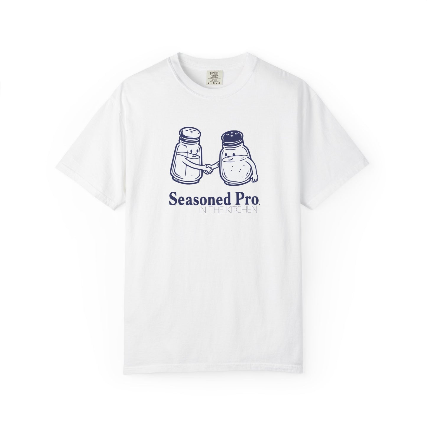 "Seasoned Pro in the Kitchen" T-Shirt — Funny Salt & Pepper Shakers Chef Graphic Tee