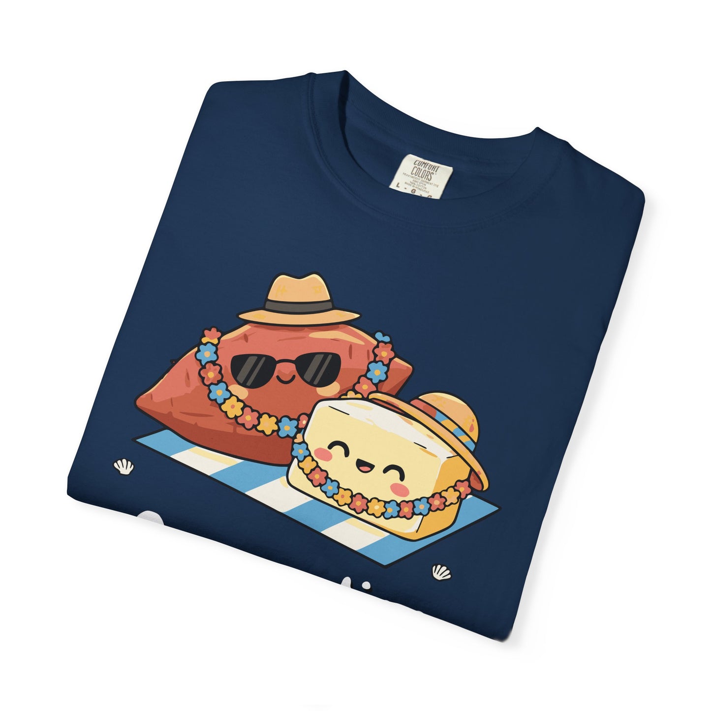 "On vacation with my butter half" Couples Tee —  Cute Vacation Yam Butter Summer T-Shirt