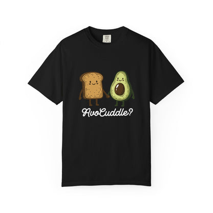 "AvoCuddle?" T-Shirt - Cute Avocado & Toast Couple Tee