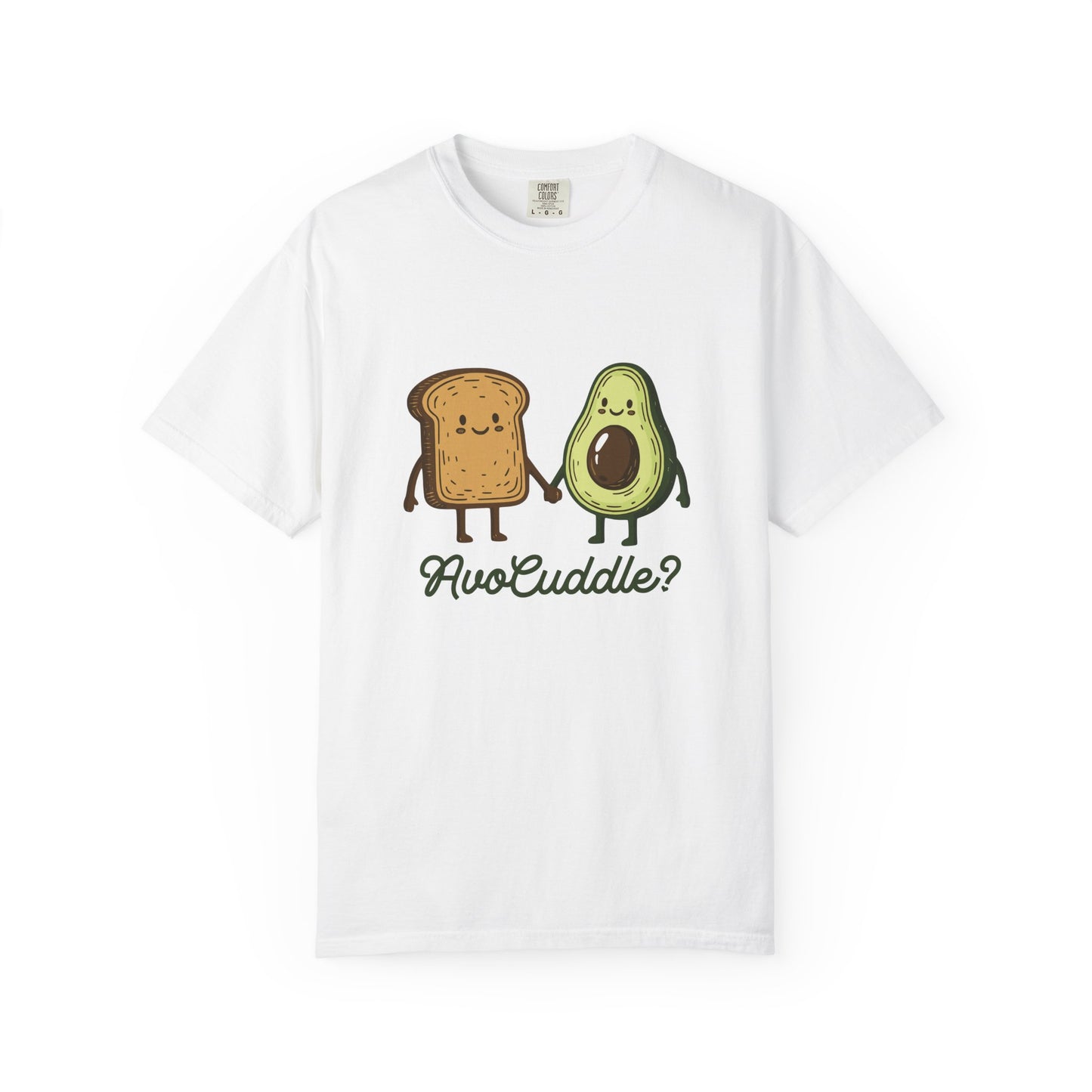 "AvoCuddle?" T-Shirt - Cute Avocado & Toast Couple Tee