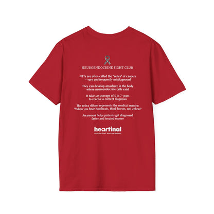 Zebra Strong T-Shirt — Neuroendocrine Cancer Fight Club Awareness Support Tee