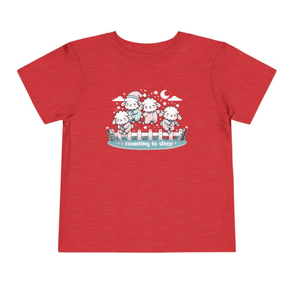 "Counting to Sleep" Toddler Tee — Cute Sleepy Sheep Bedtime Shirt