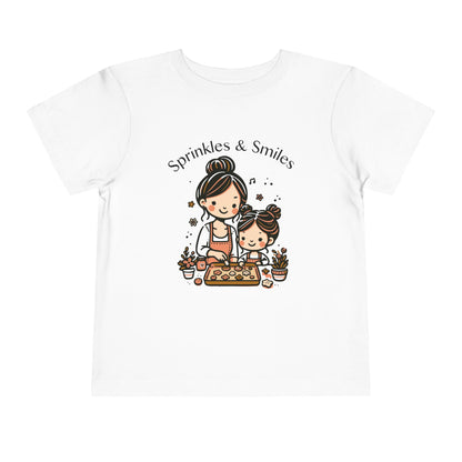 "Sprinkles & Smiles" Toddler Tee —  Mom & Me Baking Graphic Shirt