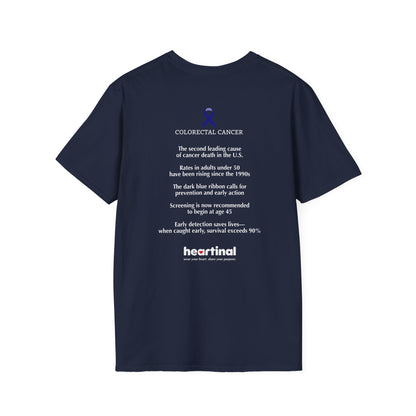 Dark Blue Strong T-Shirt — Colorectal Cancer Awareness Support Tee