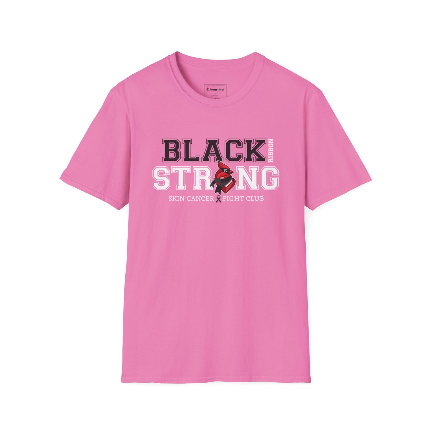 Black Ribbon Strong T-Shirt — Skin Cancer Fight Club Awareness Tee