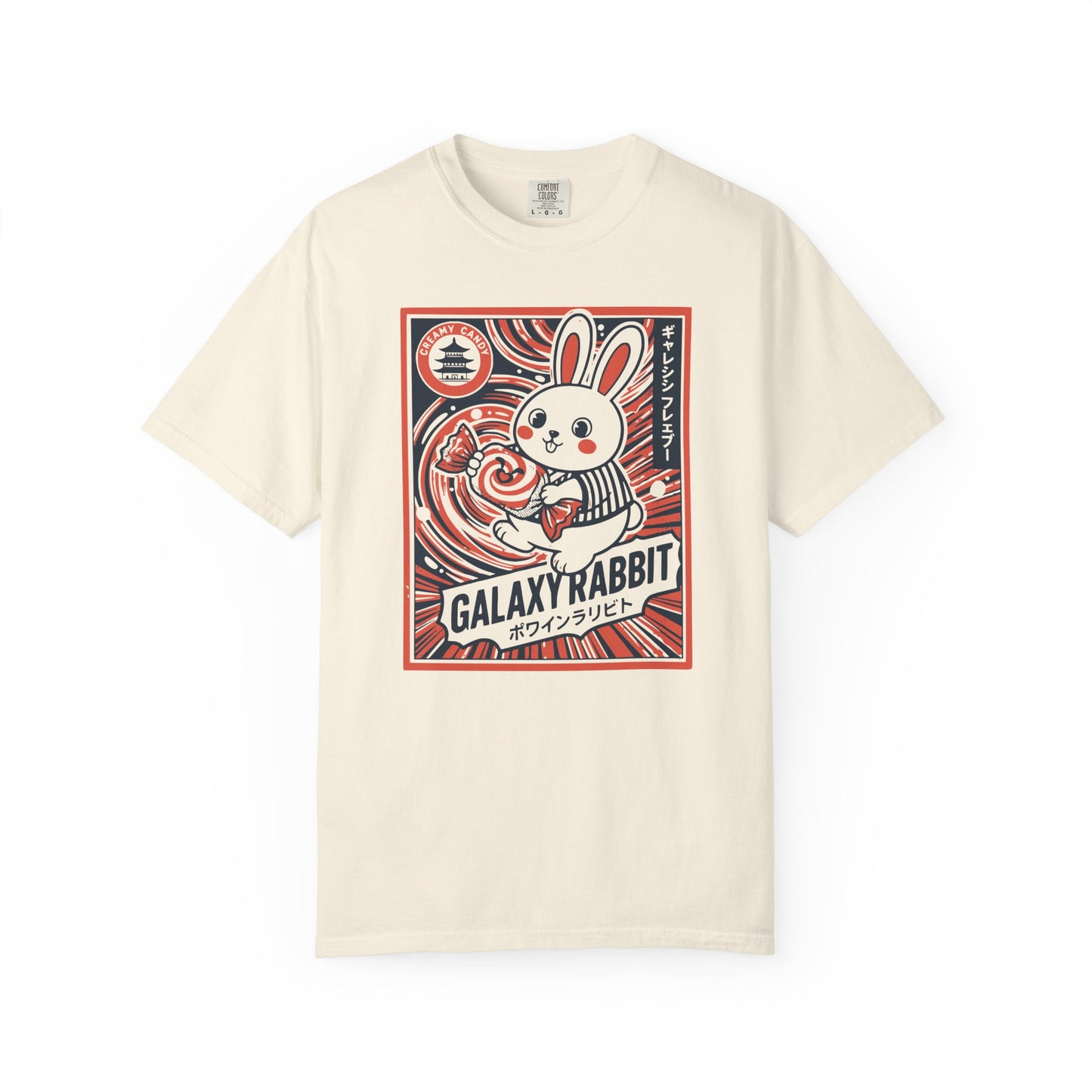"Galaxy Rabbit" Milk Candy Graphic T-Shirt — Cute Japanese Anime Bunny Tee