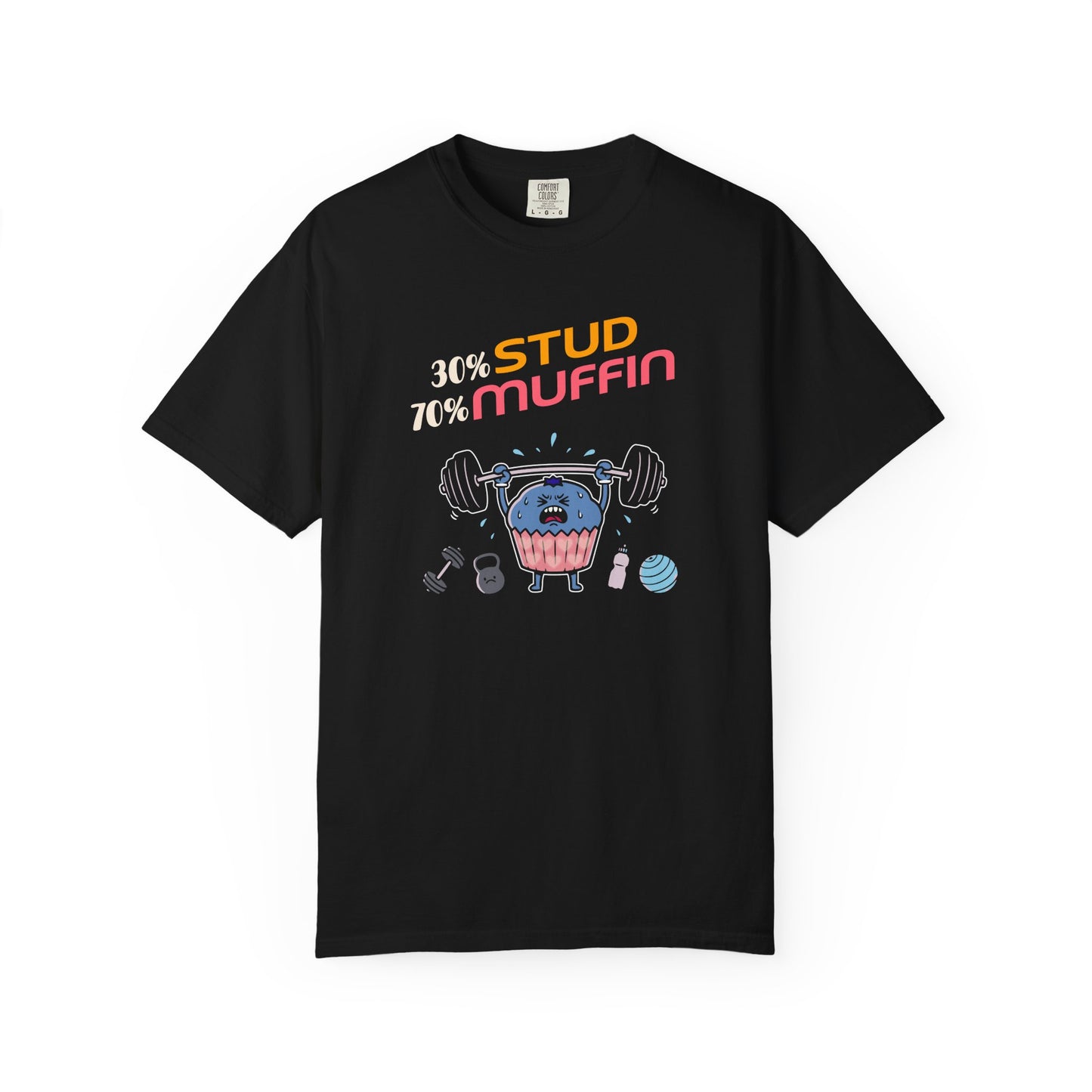 "Stud Muffin" T-Shirt — Cute Funny Gym Cupcake Fitness Design