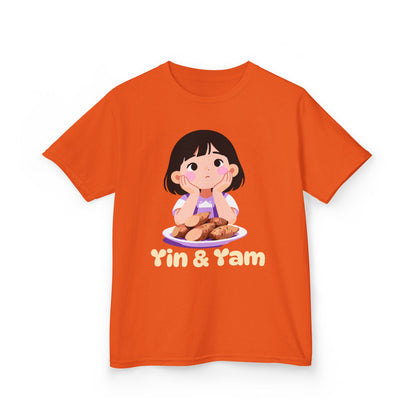 "Yin & Yam" Youth Tee — Cute Girl Sweet Potato Graphic Kids T‑Shirt