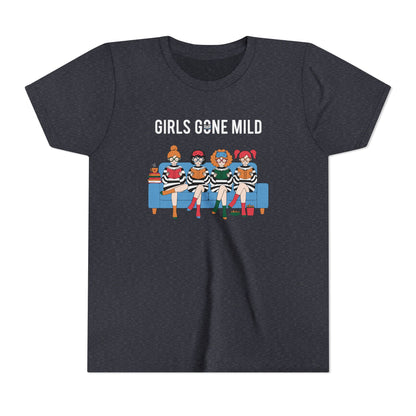 "Girls Gone Mild" Youth Tee – Cute Reading Club Graphic T-Shirt