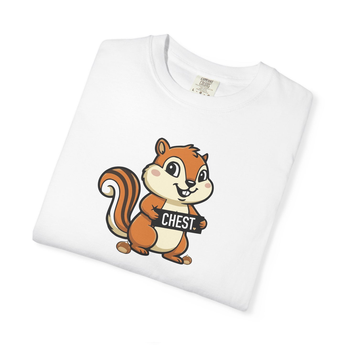 "Chestnuts: Chest" Couples Tee - Chipmunk Censored 'CHEST' Chestnut Graphic T-Shirt