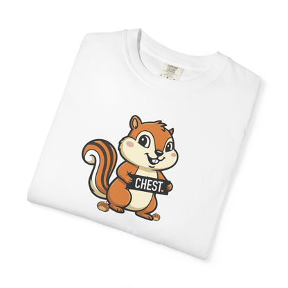 "Chestnuts: Chest" Couples Tee - Chipmunk Censored 'CHEST' Chestnut Graphic T-Shirt