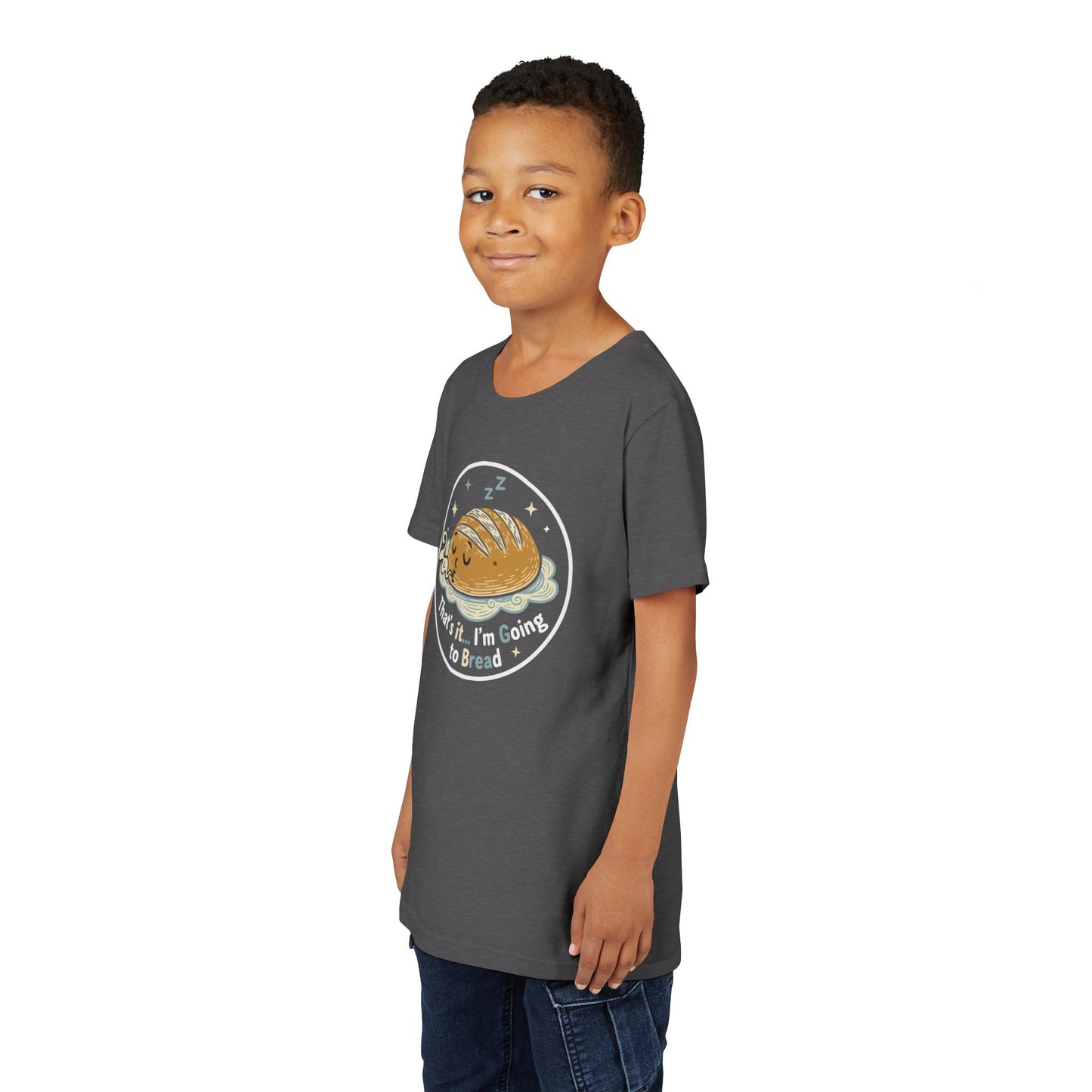 'That's It... I'm Going to Bread' Youth Tee - Kids Sleeping Loaf T‑Shirt