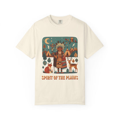 'Spirit of the Plains' T-Shirt — Native-Inspired Spiritual Graphic Tee