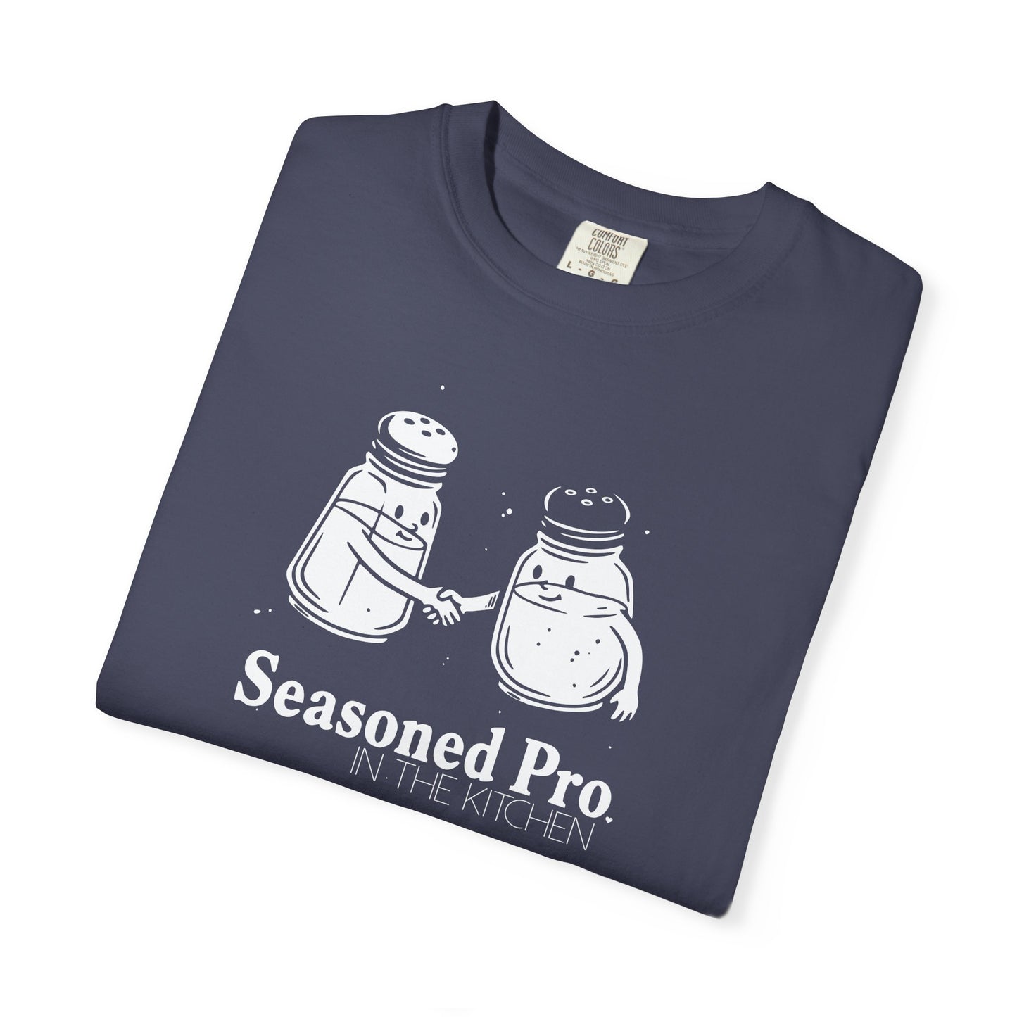 "Seasoned Pro in the Kitchen" T-Shirt — Funny Salt & Pepper Shakers Chef Graphic Tee