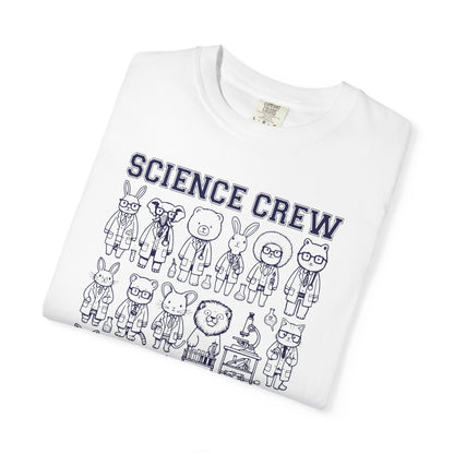 "Science Crew: Class of CO₂" T-Shirt - Cartoon Chemistry Cute Animal Tee