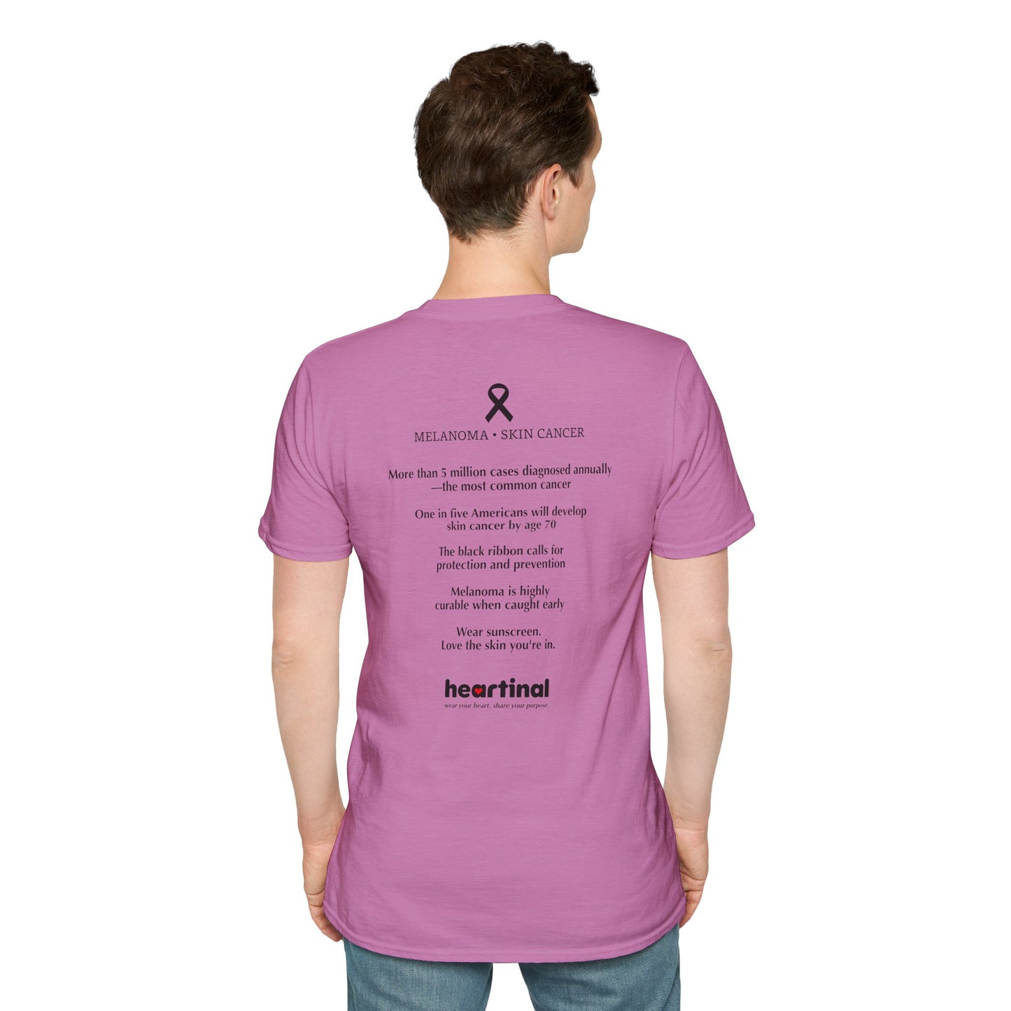 Black Ribbon Strong T-Shirt — Skin Cancer Fight Club Awareness Tee